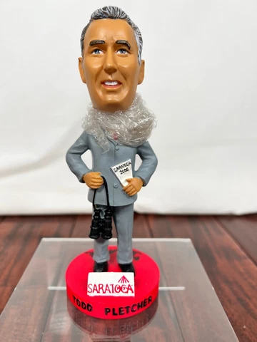 Autographed Todd Pletcher Bobblehead 2006 Saratoga Race Course Cover