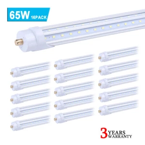 16 Pack 65W T8 8' FA8 Single Pin Led Tube Light Bulbs 8FT Led Shop Light 6000K - Picture 1 of 13
