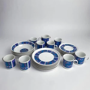 Wyndham Casuals Vintage Mid Century Modern Space Age 27-Piece Dinner Set - Picture 1 of 13