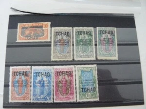 TCHAD N° 37 A 44 NEUFS* AVEC CHARNIERE MH ANCIENNES COLONIES FRANCAISES - Picture 1 of 1