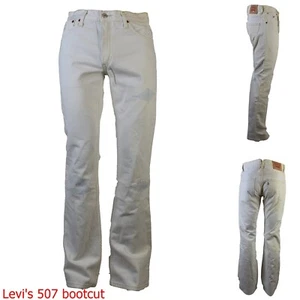 levis 507 Jeans Uomo a zampa Bootcut Pantaloni Levi's Svasati w30 w31 Strappati - Picture 1 of 15