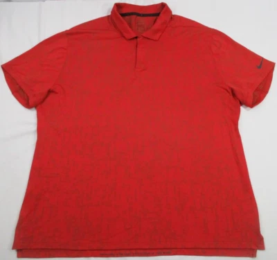Nike Golf Tiger Wood Dri-FIT Novedad Polo Talla 2XL Equipo Rojo cu9528-677 Foto 1 de 4