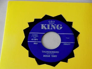 R & B ~DOSSIE TERRY~ THUNDERBIRD~ NEAR MINT COPY~ BE BOP WINO~ LAMPLIGHTERS~KING - Picture 1 of 2