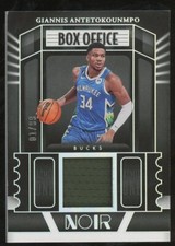 2022-23 Panini Noir Giannis Antetokounmpo Game Worn Jersey 1/99