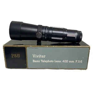 Vivitar Camera Lens 400MM 1:5.6 Automatic Telephoto Interchangeable Lens Mount - Picture 1 of 9