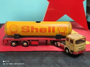 VINTAGE TRUCK RABA 'SHELL' TANKER HUNGARIAN TOY TIN PLASTIC METAL ELZETT MAGUAR - Picture 1 of 24