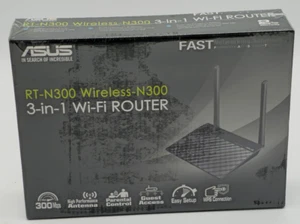 ASUS RT-N300 Wireless-N300 3-in-1 WiFi Router BRAND NEW SEALED. - Picture 1 of 2