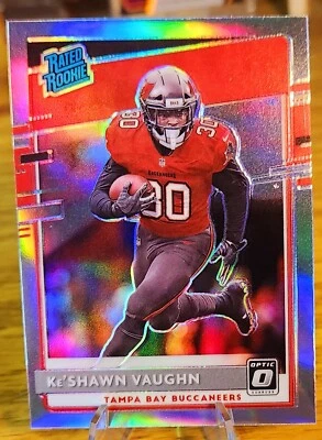 Ke'shawn Vaughn 2020 Donruss Optic RC #186 Rated Rookie SP Silver HOLO Refractor - Image 1 of 4