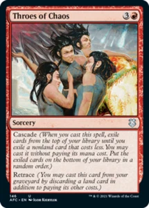 Throes of Chaos x4 - Commander: Adventures in the Forgotten Realms - Nuovo di zecca, En - Foto 1 di 1