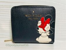 Kate Spade X Disney Minnie Mouse Zip em torno de carteira K9326 Novo
