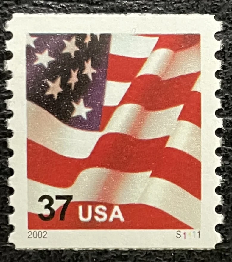 2002 Scott #3631 - 37¢ - FLAG - Coil Single Stamp - Mint NH - Image 1 of 1