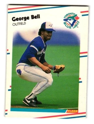 1988 Fleer Classic Miniatures # 59 George Bell Toronto Blue Jays - Image 1 of 2