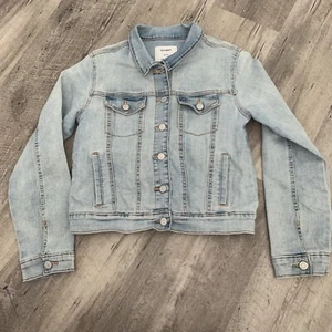 Old Navy Denim Jacket Girls XL (14) Trucker Light Blue Jean Coat - Picture 1 of 8