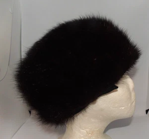 Vintage Amrose New York Brown Faux Fur Ladies Hat - Picture 1 of 17