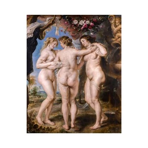 Peter Paul Rubens, The Three Graces, 1635, Lustre Canvas Print, 24" x 30" - Picture 1 of 10