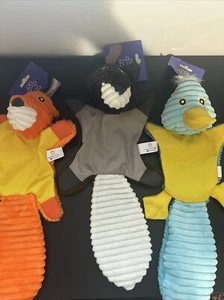 PAWZ - PLUSH PALS DOG TOY - FOX & SQUIRREL & PLATYPUS - BRAND NEW - Picture 1 of 7