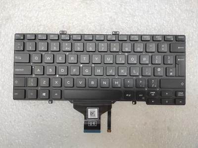 Dell Latitude 7400 5400 5410 5411 ENG English UK Keyboard QWERTY Backlit . - Bild 1 von 2
