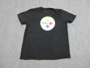 Pittsburgh Steelers Shirt Womens Adult Large Black Logo NFL Football Fanatics - Picture 1 of 9