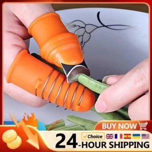 Silicone Thumb Knife Finger Protector Gears Cutting Vegetable Harvesting Knife - Picture 1 of 34