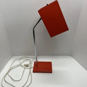 Vintage Cherokee Red Cube Lamp By Robert Sonneman For George Kovacs Working - Picture 1 of 19