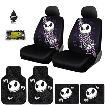 Nuevo juego de alfombrillas de asiento de coche Pesadilla antes de Navidad de 10 piezas para Hyundai Foto 1 de 4