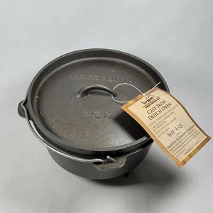 NEW Cast Iron 4Qt DUTCH OVEN 3 Legs w/Flanged Lid Outdoor Rugged Camping 4 Quart - Picture 1 of 10