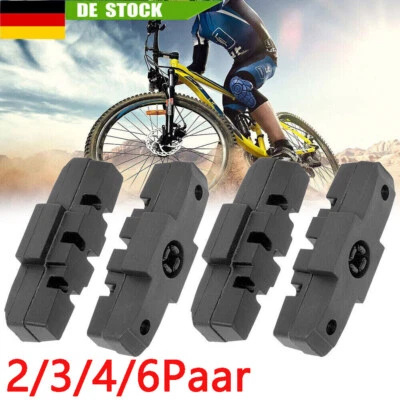 4 Paar Bremsbeläge für Magura Hydraulische Felgenbremse HS11 HS33 Bremsgummi DE