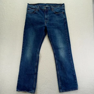 Levi Strauss 527 Mens Bootcut Jeans Dark Wash Denim Size 38x32 - Picture 1 of 8