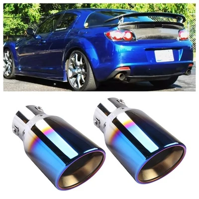 2x Exhaust Pipe Tip Rear Tail Throat Muffler Stainless For Dodge Viper SRT GTC Foto 1 de 4