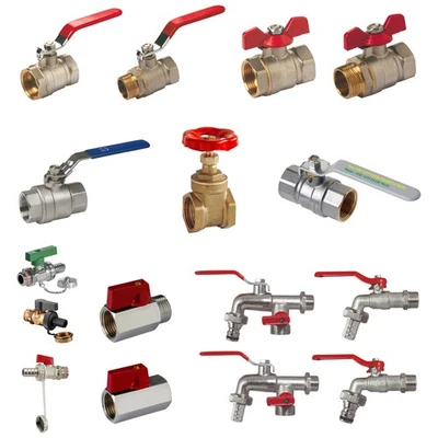 Kugelhahn Wasserhahn Absperrhahn Auslaufventil Mini KFE Hahn Muffenschieber - Bild 1 von 4