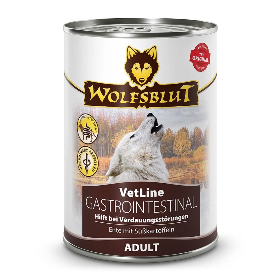 Wolfsblut VetLine Gastrointestinal 6x395 g | Nassfutter für Hunde | Verdauung - Bild 1 von 1