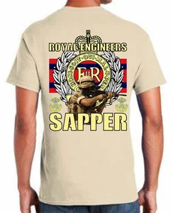 Royal Engineers T-Shirt Sapper Tshirt RE Sweatshirt British Army Grey SA80 - Picture 1 of 11