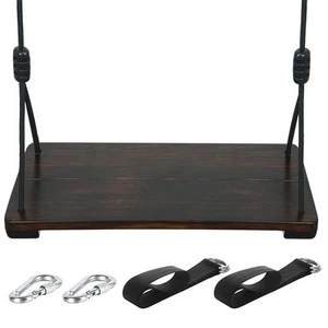 Wooden Swing Seat, Outdoor Swing Set Accessories for Backyard, Height Adjusta... - Picture 1 of 7