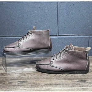 Vintage 80er/90er Eastland Damen 7 braune Leder Mokassinnaht Chukka Stiefel hergestellt in den USA - Bild 1 von 8