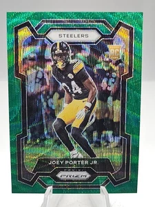 2023 Panini Prizm #386 Joey Porter Jr. Green Wave Pittsburgh Steelers - Picture 1 of 2