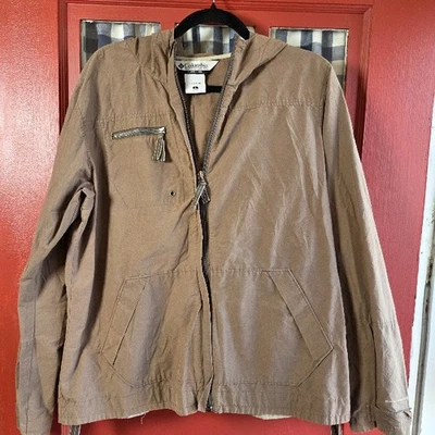 Columbia Women's Khaki Brown Utility Hooded Jacket Omni-Shade Size L - Image 1 of 4