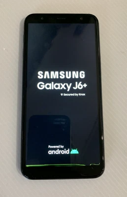 Samsung Galaxy J6 Plus Black Unlocked 32GB 3GB RAM Android Smartphone (Cracked) - Image 1 of 4