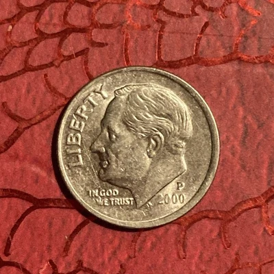 2000 P Roosevelt Dime Rim Press Error offers Accepted - Image 1 of 2