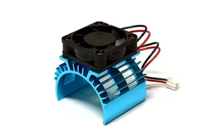 RC Model 5V 0.20A Cooling Fan & 36x33mm R/C Motor Blue Aluminum Heat Sink AC221 - Picture 1 of 4