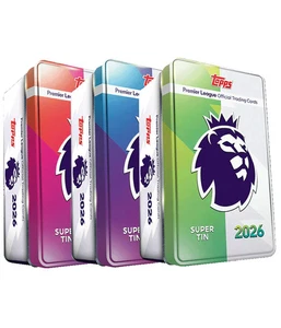 Topps Premier League 2026 - Debut Edition - Super Tin Bundle Sealed - Picture 1 of 4