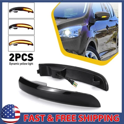 Luces de señalización LED laterales de humo ámbar para Ford EcoSport 13 14 15 16 17 18 EE. UU. Foto 1 de 4