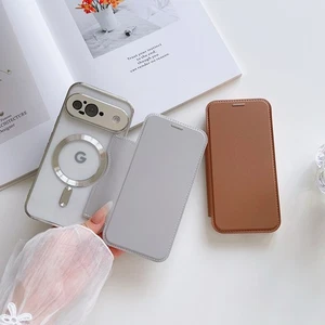 Étui en cuir antichoc Magsafe pour Google Pixel 10 9 Pro XL 8 pro 8A 7A 9A Cover - Picture 1 of 19