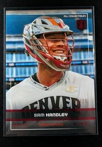 Sam Handley 2025 Premier Lacrosse League Fieldside PLL #28 Red Foil #03 /25 - Picture 1 of 2