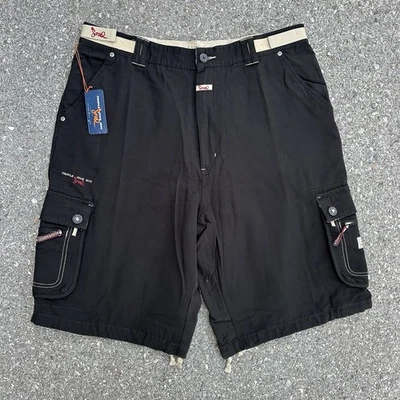 Pantalones Cortos Carga Sueltos Triple Five Soul NYC De Colección Negros Talla 38 T5S Graffiti Años 90 Nuevos con Etiquetas Foto 1 de 4