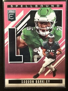 2025 Panini Donruss Elite - Spellbound Saquon Barkley #5 Pink - Bild 1 von 7