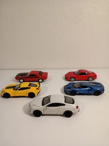 Welly Lot Of 5 Cars Chevy Corvette Ford GT Dodge Challenger Bentley Continental  - Picture 1 of 24