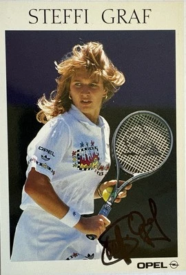 Steffi Graf signiert Karte Original Unterschrift Signatur Autogramm Tennis - Bild 1 von 2