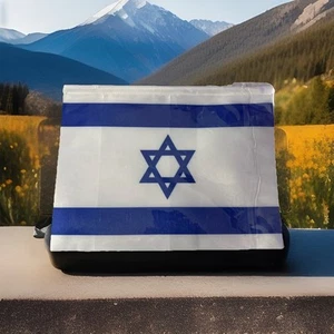Flag of The Country of Israel ~12x9” Double Sided- Hanging on White Cord - Picture 1 of 3
