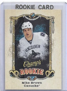 2008-09 UPPER DECK CHAMP'S MIKE BROWN RC UD ROOKIE SP #155 CANUCKS - Picture 1 of 1