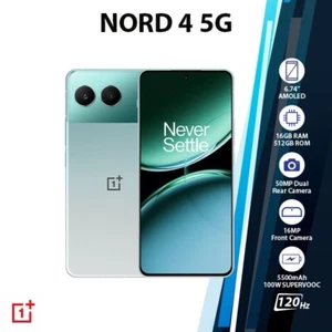 OnePlus Nord 4 5G Android Cell Phone(Green/16GB+512GB/Dual SIM) - Afbeelding 1 van 6